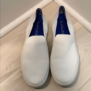 Rothy's Women’s White Slip-On Loafers